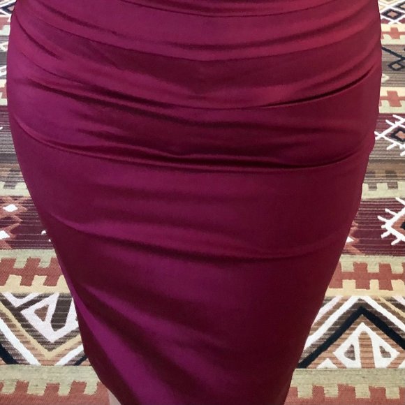 *NWT* Cranberry Pleated-Waist Cap-Sleeve Cocktail Dress - Made in Canada - XXS - Picture 5 of 16